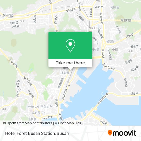 Hotel Foret Busan Station map