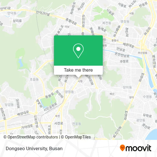 Dongseo University map