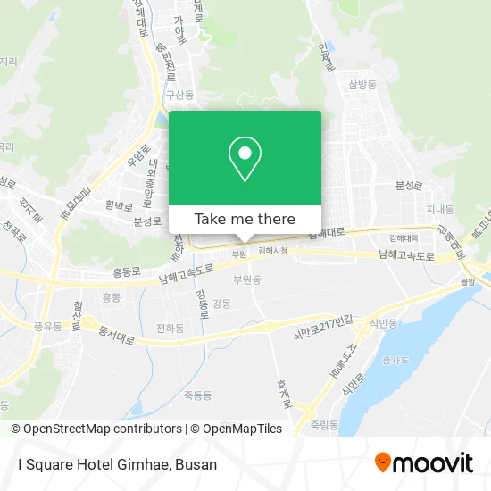 I Square Hotel Gimhae map