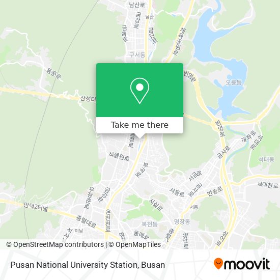 Pusan National University Station map