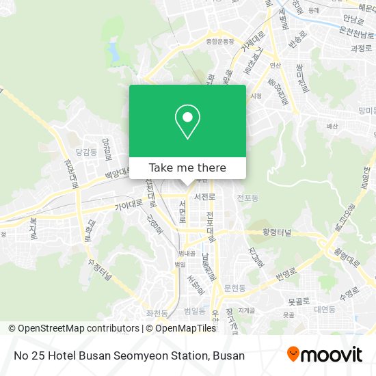 No 25 Hotel Busan Seomyeon Station map