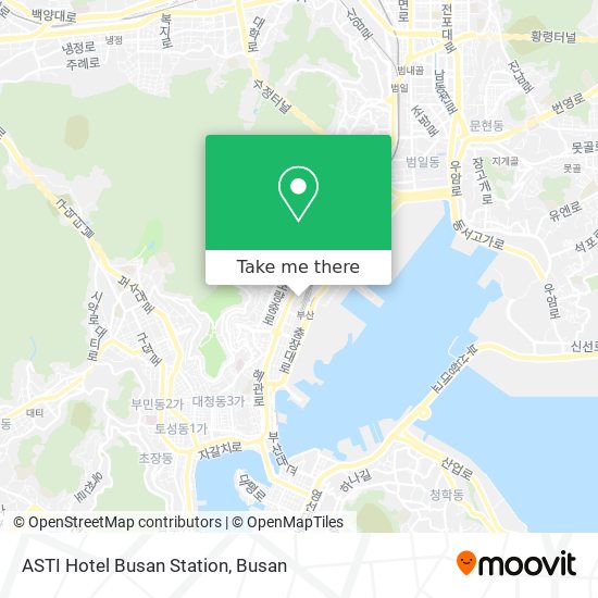 ASTI Hotel Busan Station map