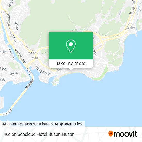 Kolon Seacloud Hotel Busan map