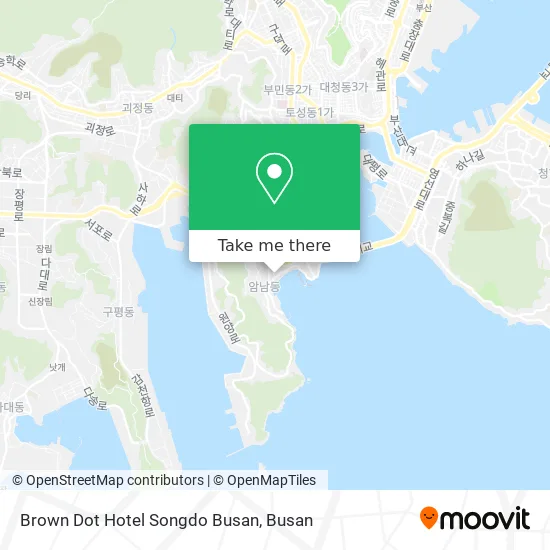 Brown Dot Hotel Songdo Busan map