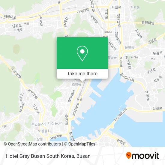 Hotel Gray Busan South Korea map