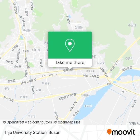 Inje University Station map