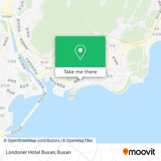 Londoner Hotel Busan map