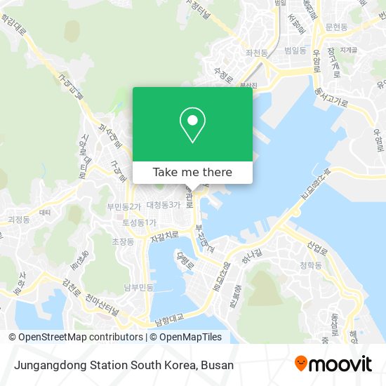 Jungangdong Station South Korea map