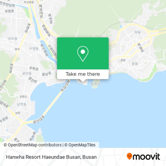 Hanwha Resort Haeundae Busan map