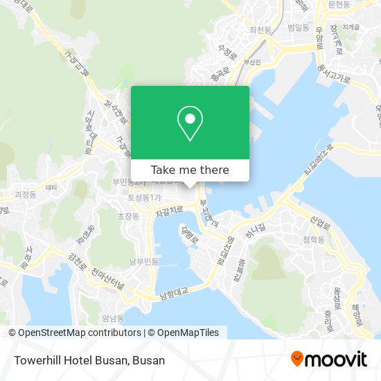 Towerhill Hotel Busan map