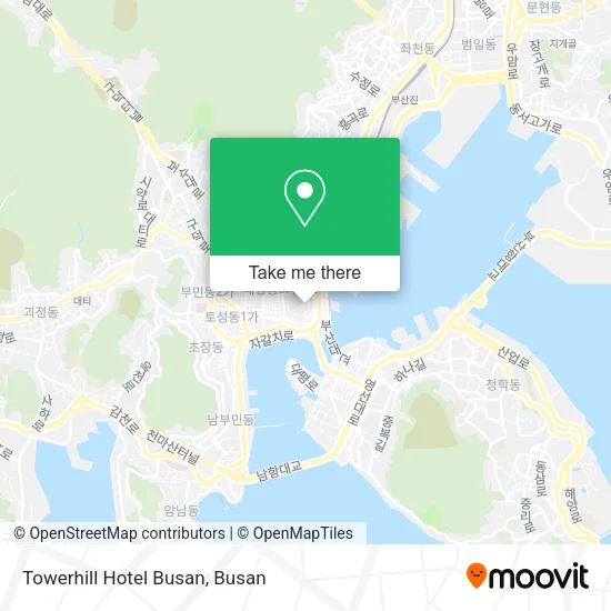 Towerhill Hotel Busan map