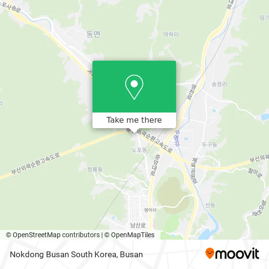 Nokdong Busan South Korea map