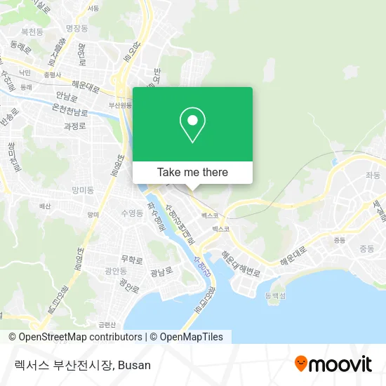 렉서스 부산전시장 map