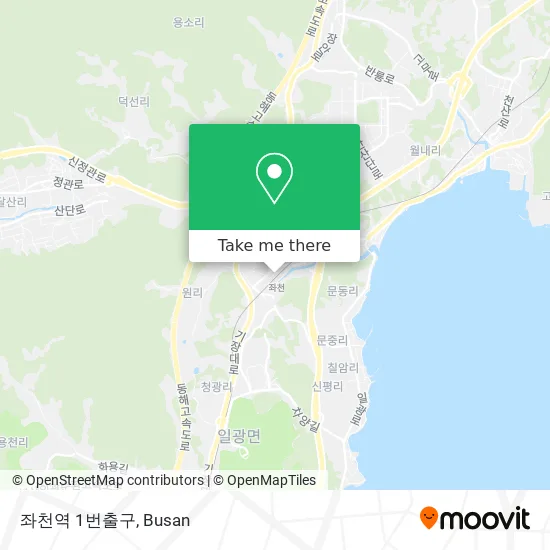 좌천역 1번출구 map