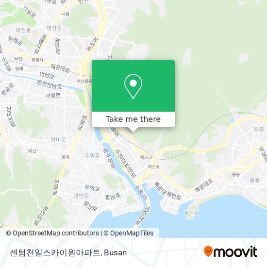 센텀천일스카이원아파트 map