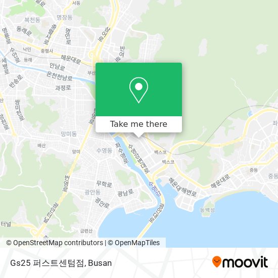 Gs25 퍼스트센텀점 map