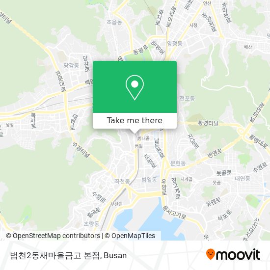 범천2동새마을금고 본점 map