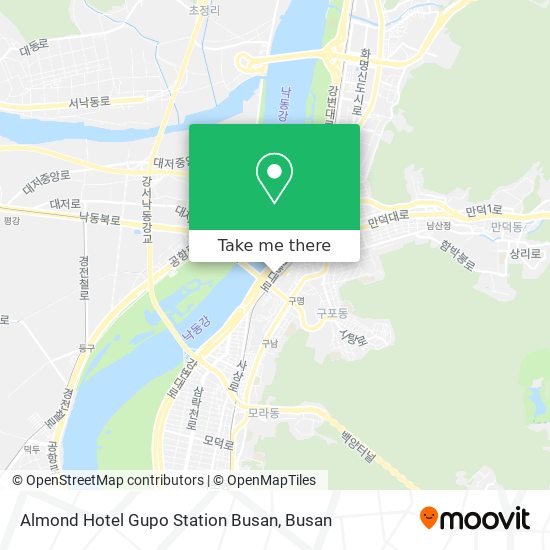 Almond Hotel Gupo Station Busan map