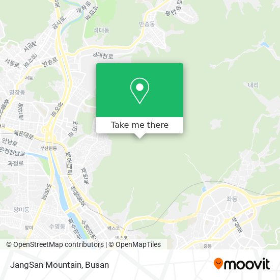 JangSan Mountain map