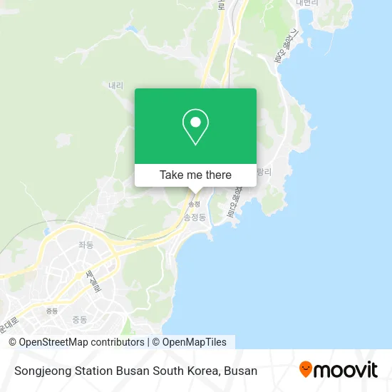 Songjeong Station Busan South Korea map