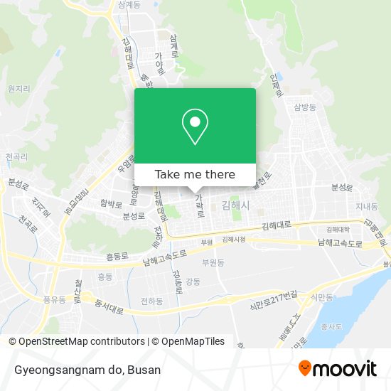 Gyeongsangnam do map