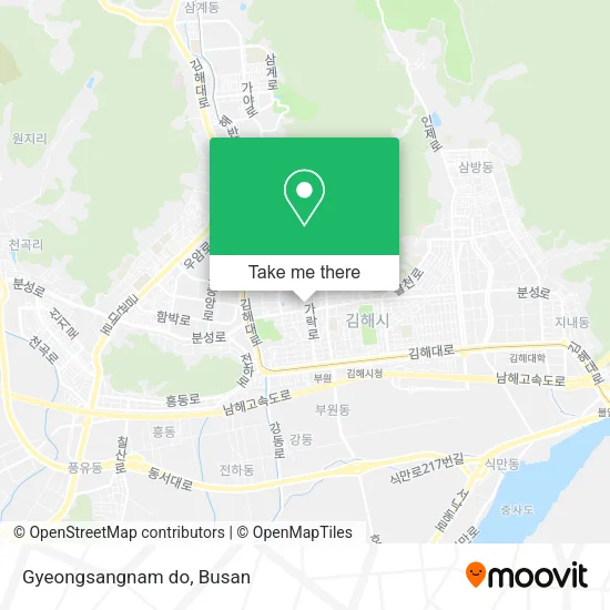 Gyeongsangnam do map