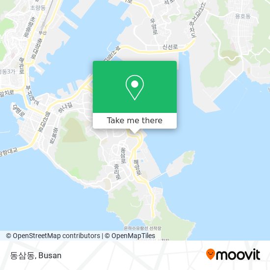 동삼동 map