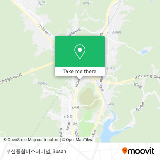 부산종합버스터미널 map