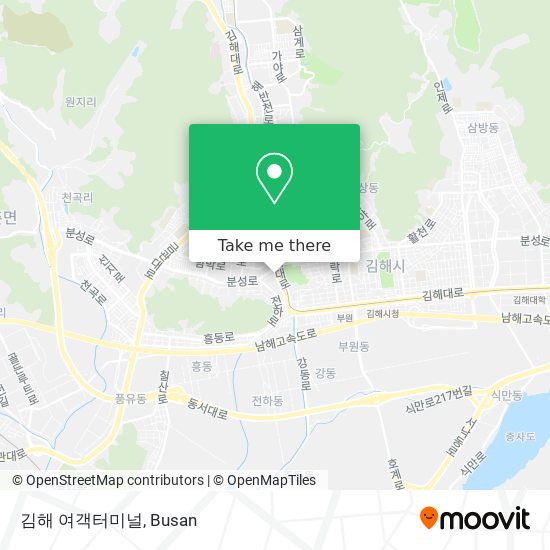 김해 여객터미널 map