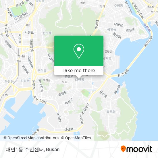 대연1동 주민센터 map