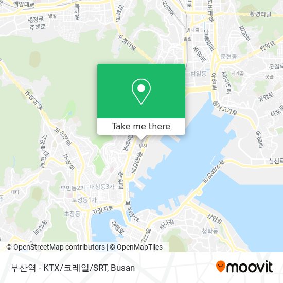부산역 - KTX/코레일/SRT map