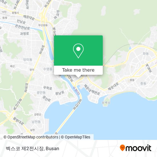 벡스코 제2전시장 map