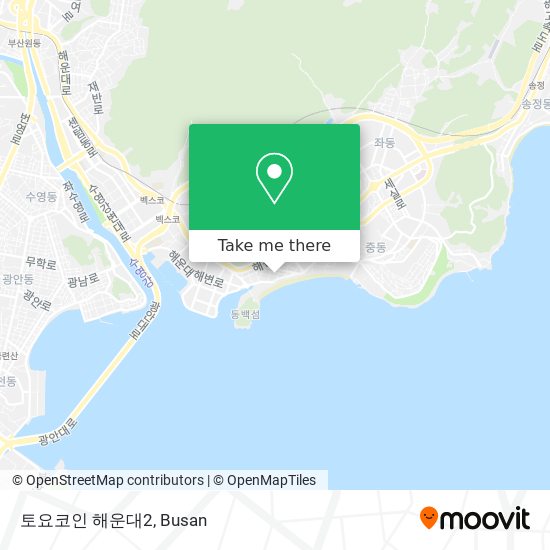 토요코인 해운대2 map