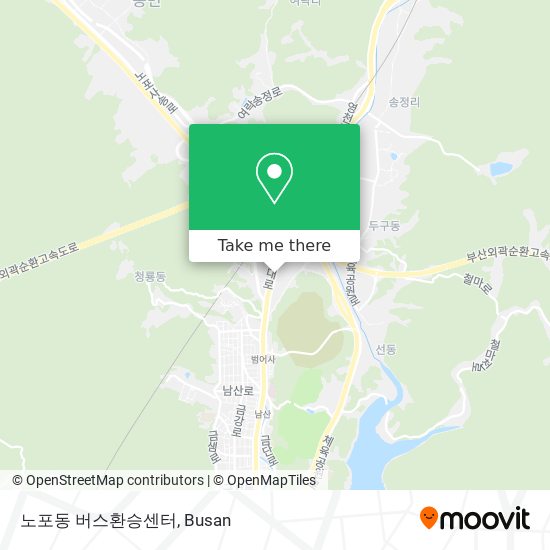 노포동 버스환승센터 map