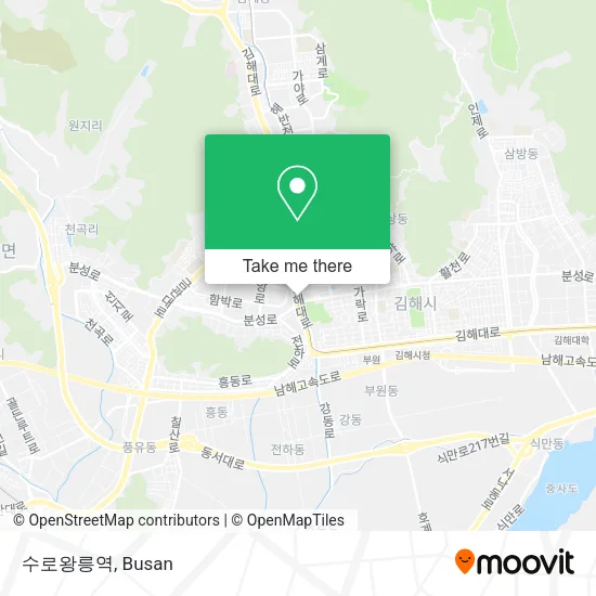 수로왕릉역 map