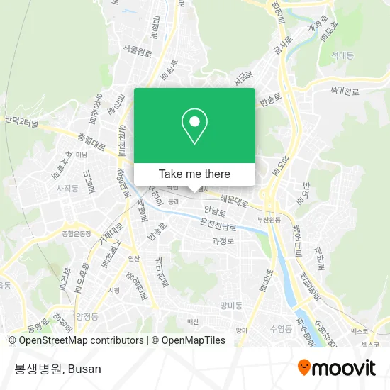 봉생병원 map