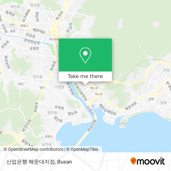 산업은행 해운대지점 map