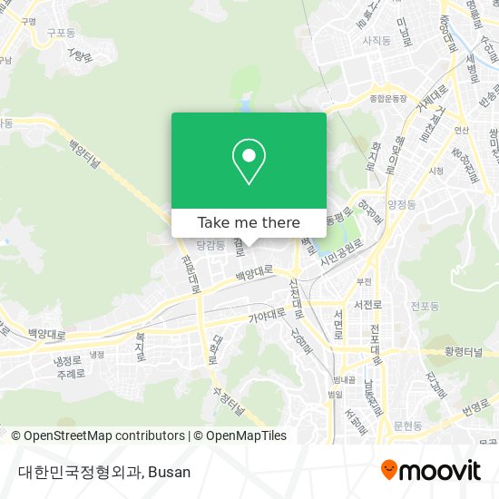 대한민국정형외과 map