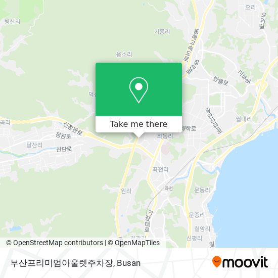 부산프리미엄아울렛주차장 map