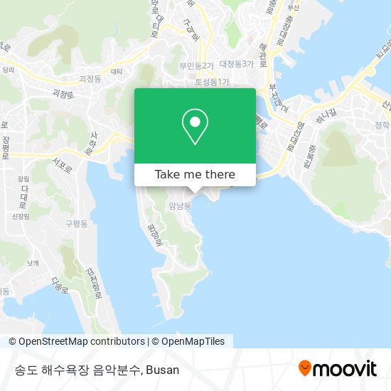 송도 해수욕장 음악분수 map