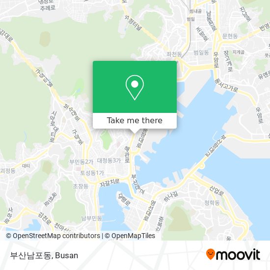 부산남포동 map