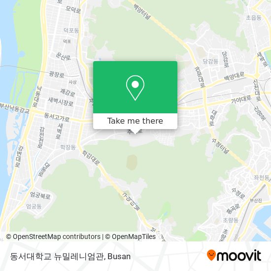 동서대학교 뉴밀레니엄관 map