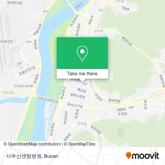 서부산센텀병원 map