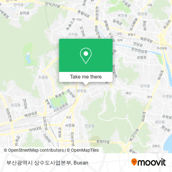 부산광역시 상수도사업본부 map
