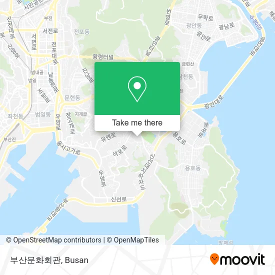 부산문화회관 map