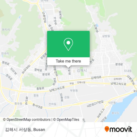 김해시 서상동 map