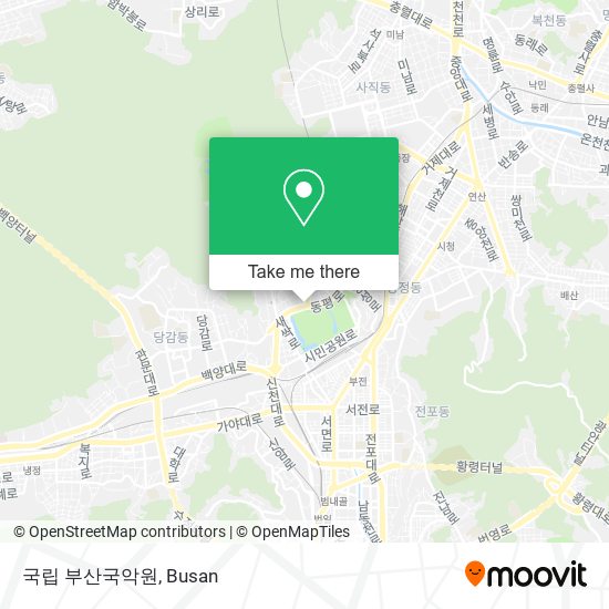 국립 부산국악원 map