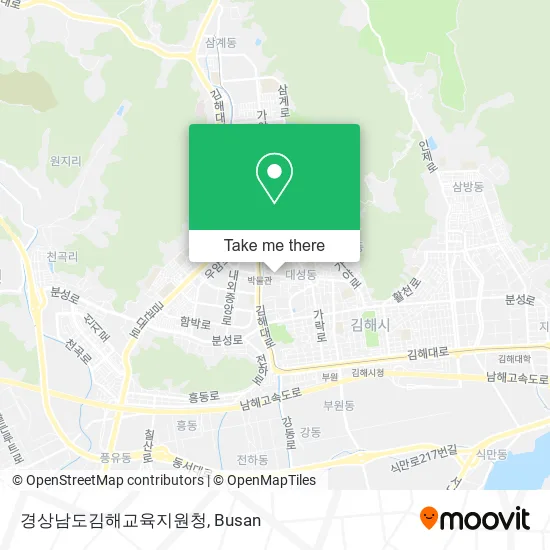 경상남도김해교육지원청 map