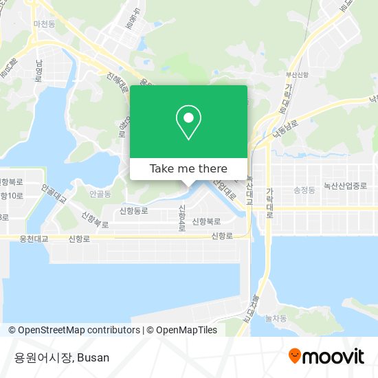 용원어시장 map