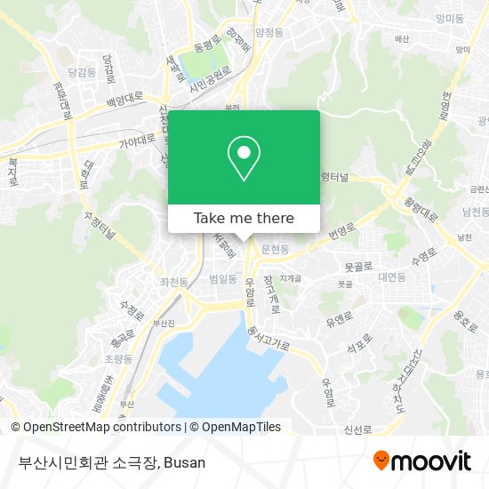 부산시민회관 소극장 map